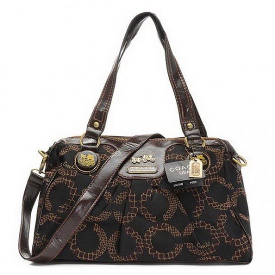 Coach Fashion Madison Logo Medium Coffee Satchels EIO Coach Fashion Madison Logo Medium Coffee Satchels EIO